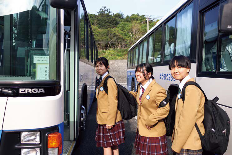 スクールバス | スクールライフ | 学校法人希望が丘学園 鳳凰高等学校